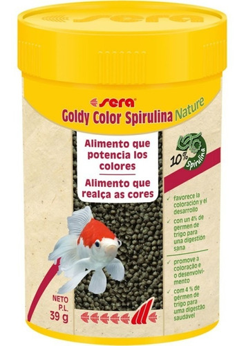 Sera Goldy Spirulina Nature 100 Ml  - Envíos A Todo Chile