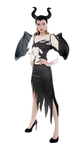 Disfraz Bruja Malvada Malefica Mujer Halloween