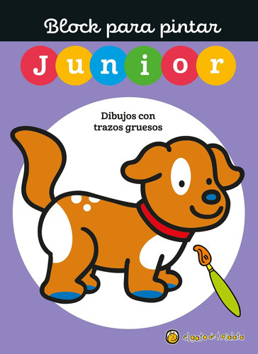 Block Para Pintar Junior 2 - Perrito - Dibujos Con Trazos G