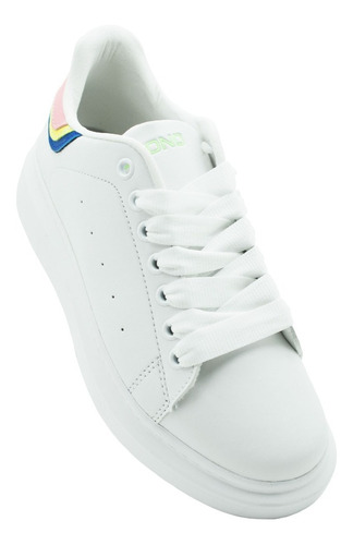 Tenis Capa De Ozono 622402 Blanco/mc Plataforma 4 Cm Aprox 