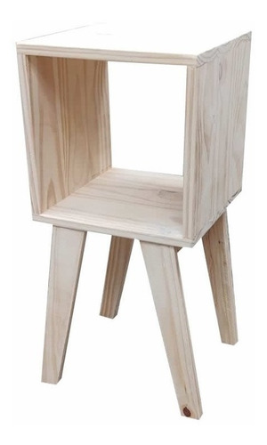 Imagen 1 de 8 de Mesa De Luz Nordica Espacios Reducidos 30 Cm Mundopino