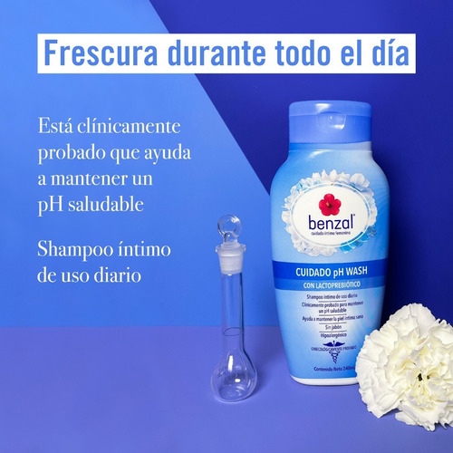 Jabón Liquido Íntimo Benzal Cuidado Ph Lactoprebiótico