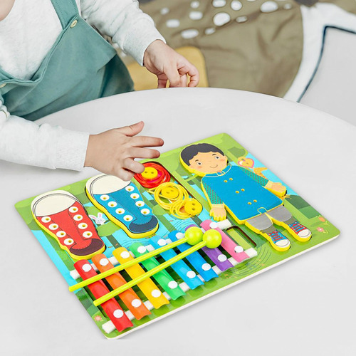 Busy Board Para Niños, Juguete Sensorial Busy Board Montesso