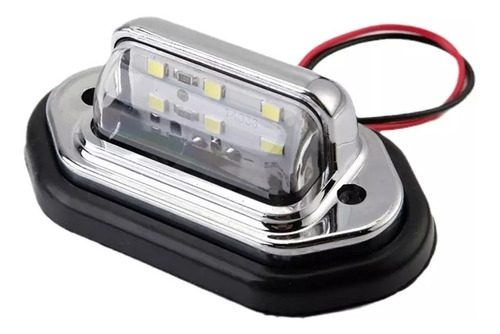 Luz Led Impermeable Para Patente De Auto 12v-14v, 6 Leds