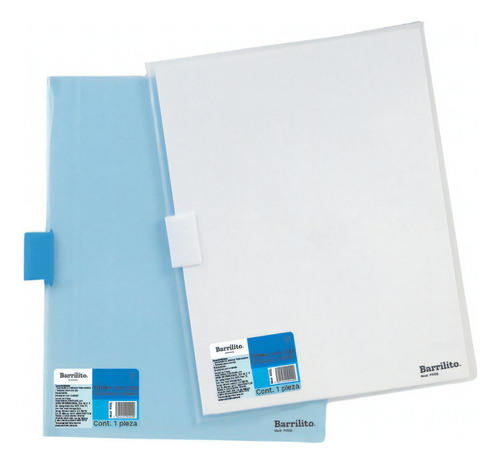 Folder Plastico Barrilito F02q. Tamaño Carta Con 12 Piezas