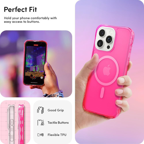 Cyrill Ultrasheer Mag Compatível Com O iPhone 15 Pro Case Pi