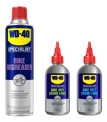 DESENGRASANTE DE CADENA BICICLETA AEROSOL WD-40 –