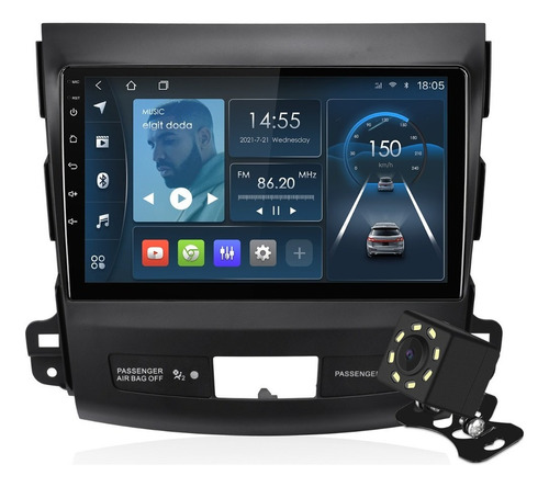 Isudar Radio Carro 1+32g Para Mitsubishi/outlander 2007-2012