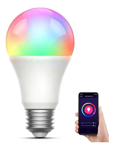 Bombilla Inteligente Wifi Led Rgb + Blanco Google Alexa Siri