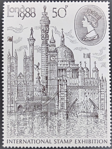 Inglaterra, Sello Sc 909 Expo Internacional 1980 Mint L19004