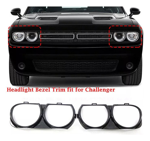 1 Par De Marcos De Faros Delanteros For Dodge Challenger