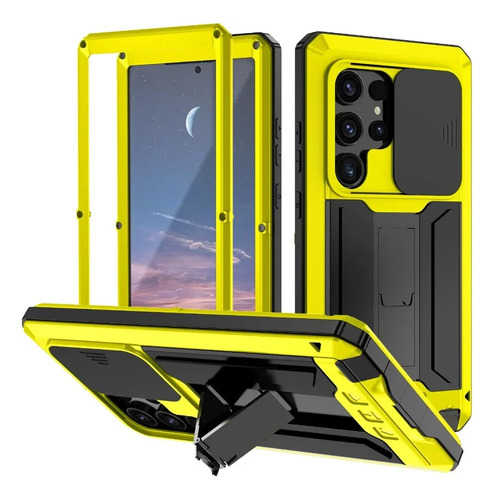 Para Samsung S24 S23 S22 S25 Plus S21 Ultra Resistente A Prueba De Golpes Funda De Teléfono De Metal