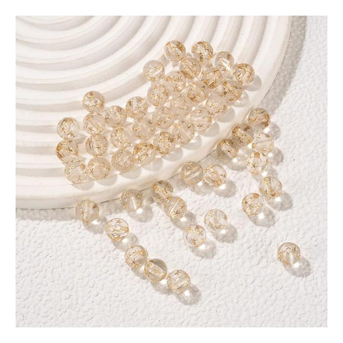 Perlas Acrílicas De Oro Transparente Ladaypoa, 150 Unidades,