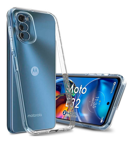 Funda Transparente P/ Moto E32, Space C/ Mica Moto E32