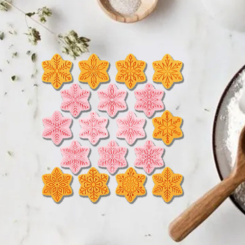 Moldes Navideños Para Caramelos De Nieve, Tipo Prensa, Para