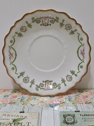   Plato De Té De Porcelana Limoges Uc