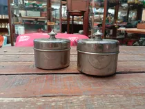 Comprar 2 Antiguas Polveras De Barberia Selladas Ref. 469