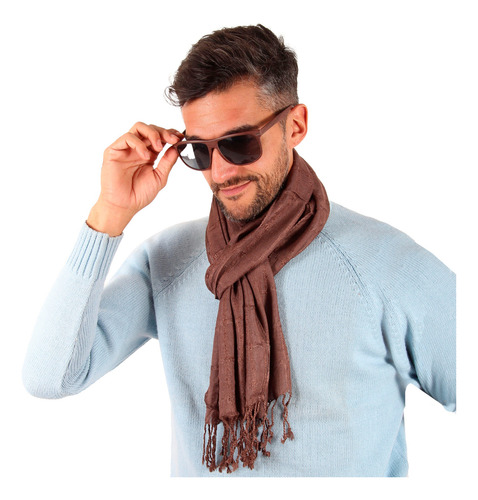 Pashmina Chalina Bufanda Hombre Lisa Importada Unisex #3131