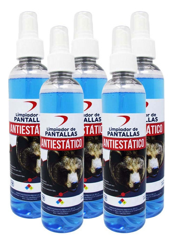 5 Piezas Limpiador De Pantallas 250 Ml Con Atomizador