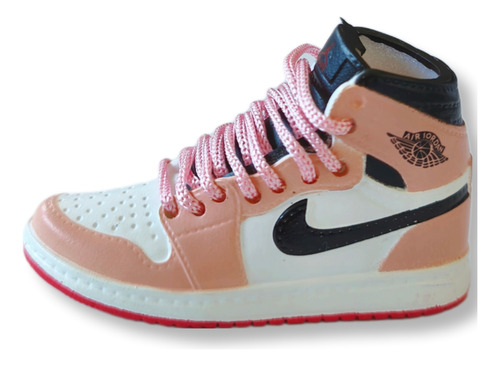 Figura Coleccionable Mini Tenis J1 High Rosado Caja Acrílic