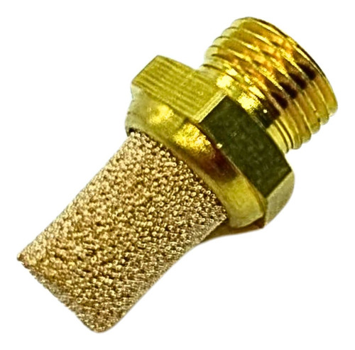 Kit 15 Pçs Silenciador Pneumático Sinterizado Cônico R. 1/8
