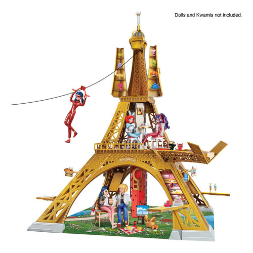 Miraculous Ladybug - Set De Juego Paris Heroes Torre Eiffel Rojo
