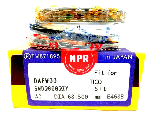 Anillos Daewoo Damas Labo Matiz Tico Std 010 020 030 Tienda