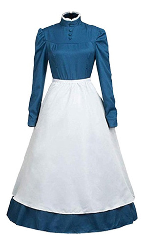 Hal Hall Cos Ropa Sophie Cosplay Vestido Azul Ropa De Mujer