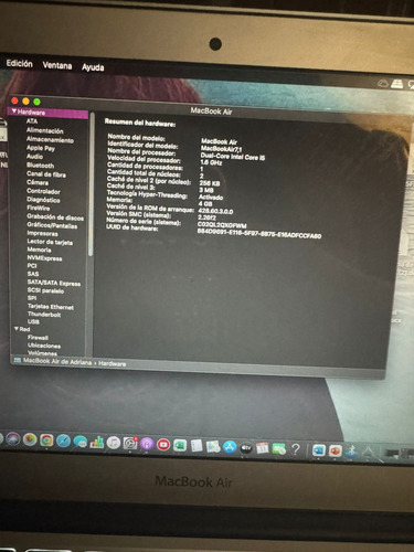 Apple Macbook Air 11 Pulgadas Rapida Funcionando Al 100% (Reacondicionado)