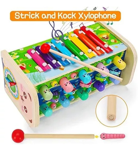 Juguete Educativo Multifuncional 7 En 1 Music Whack-a-mol