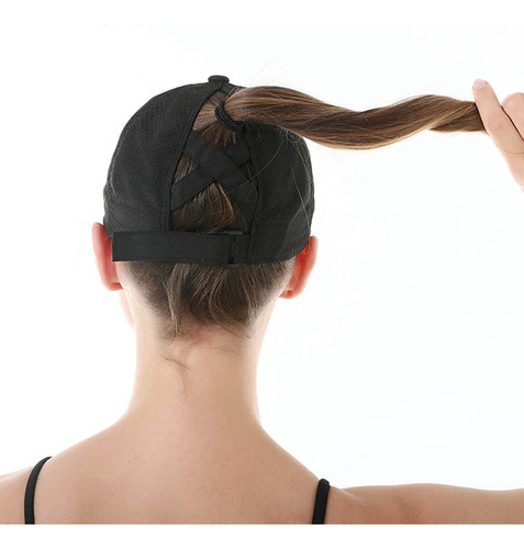 Gorra De Béisbol Con Forma De Cola De Caballo Entrecruzada P