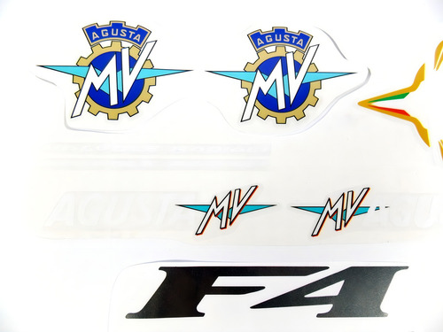 Kit Adesivo Para Mv Agusta F4 15214 Cor PRETO/AZUL/VERMELHO/VERDE