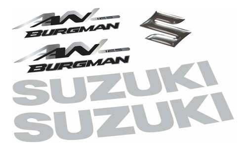 Kit Emblema Adesivos Suzuki Burgman An 125 2007 Bgm02 Fgc