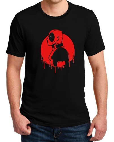 Polera Estampada Deadpool Sombra Superheroe