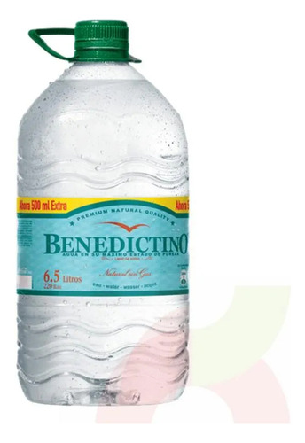 Agua Benedictino Bidon S Gas 6,5lt(2uni)super