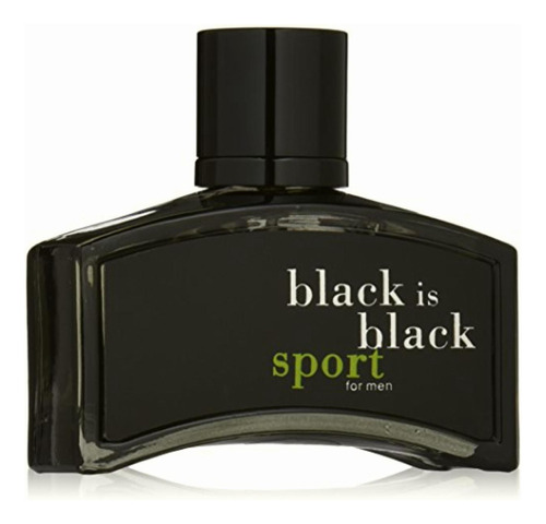 Black Is Black Sport By Nu Parfums For Men 3.4 Oz Edt Spray