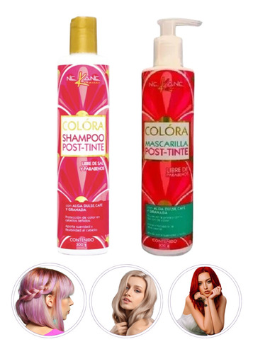 Set Shampoo Y Mascarilla Post Tinte Sin Sal Nekane Colóra