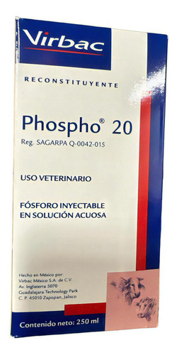 Phospho 20 Reconstituyente Mineral Virbac 250 Ml