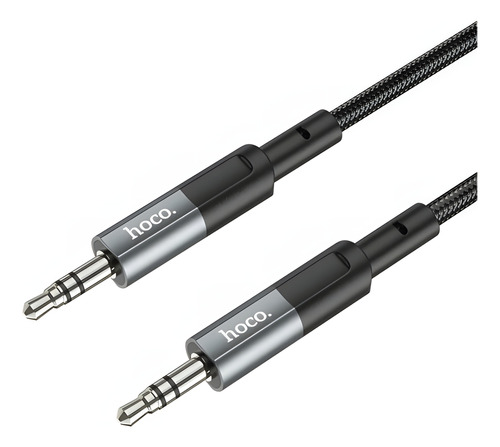 Hoco Upa23 Cable Aux De Audio 3.5mm A 3.5mm Metal Grey 1m