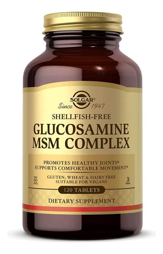 Glucosamina Condroitina Msm Solgar 120 Tabletas