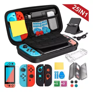 Kit De Accesorios Funda Estuche Para Nintendo Switch 25 Es 1