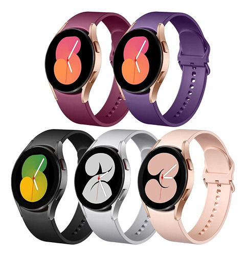 Lerobo 5 Pack No Gap Bands Compatible Con Galaxy Watch 5 Ban