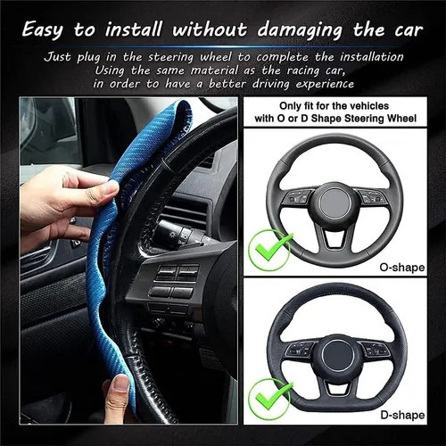 2 Pares De Fundas Para Volante De Coche Antideslizantes Y Có