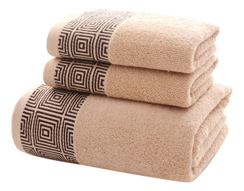 Juego De 3 Toallas, 1 Toalla De Baño Y 2 Toallitas Faciales