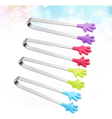 Pinzas Pequeñas De Acero Inoxidable Con Cabeza De Silicona P
