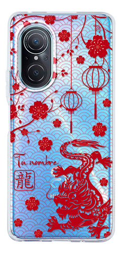 Funda Para Huawei Horóscopo Dragón Chino Con Tu Nombre