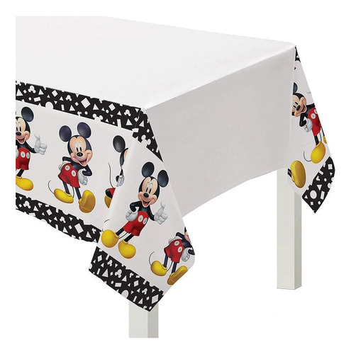 Mantel De Plástico Para Mesa Mickey Mouse Forever - 54 X 96