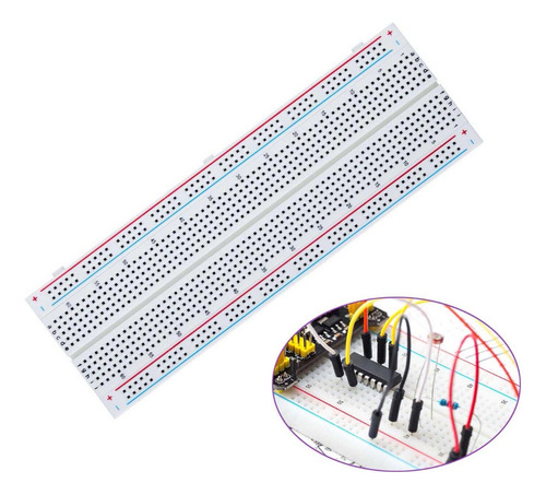 Imagen 3 de 3 de Protoboard 830 Puntos Placa De Pruebas Arduino