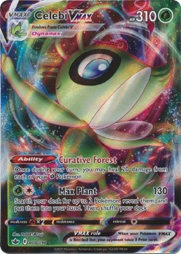 Pokemon Tcg - S & S - Chilling Reign - Celebi Vmax 8/198