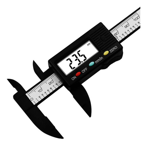 Calibrador Vernier Digital 10 Cm Fibra Carbono Pie De Rey